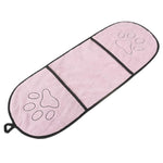 Dog Towel with Hand Pockets - Super Absorbent Microfiber InfiniteWags Pink 