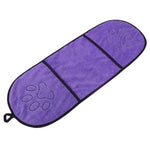 Dog Towel with Hand Pockets - Super Absorbent Microfiber InfiniteWags Purple 