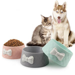 Pet Food Bowl with Bow - Anti slip InfiniteWags 