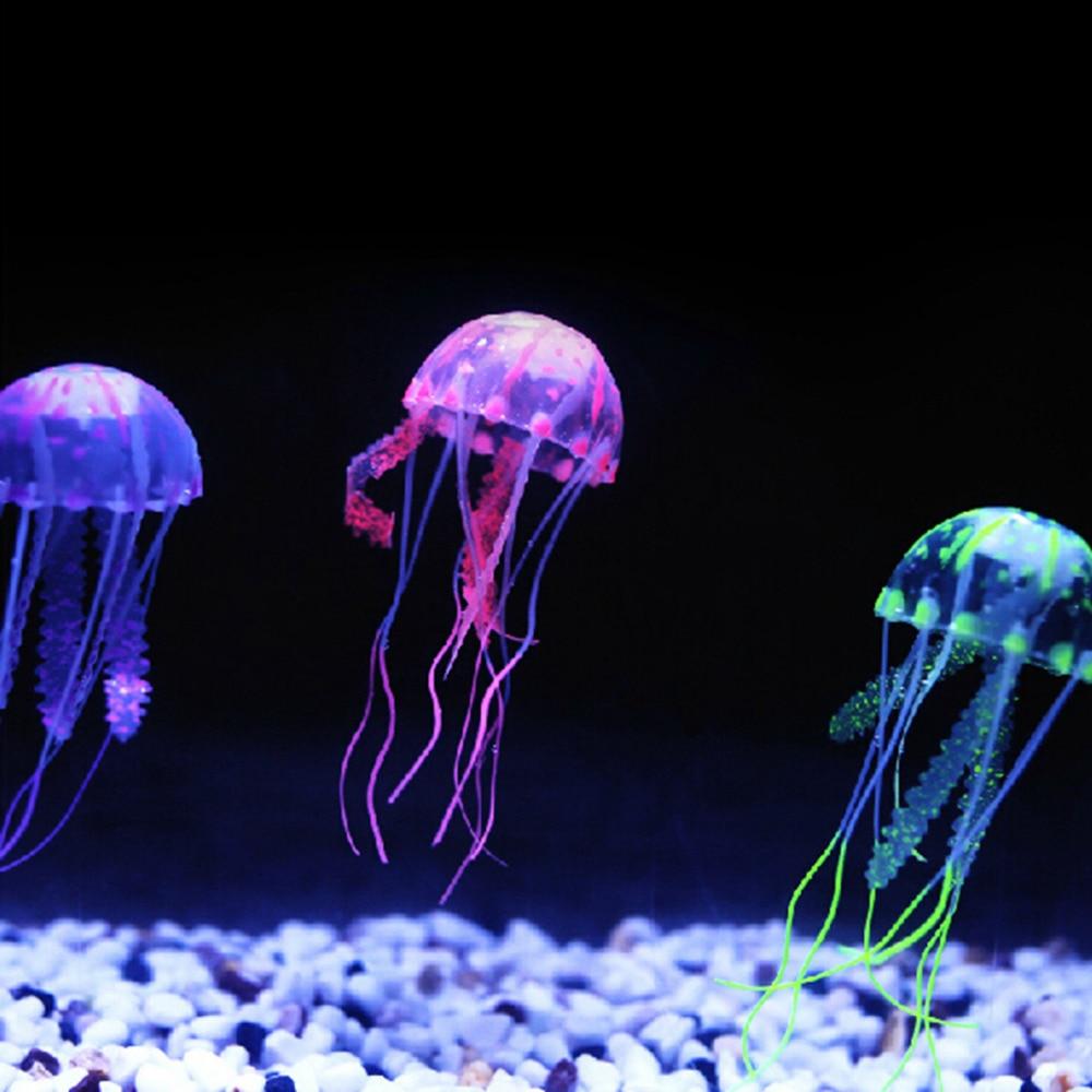 Artificial Glowing Jellyfish - Aquarium Decoration InfiniteWags 
