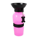 Dog Water Bottle - 500ml InfiniteWags Pink 