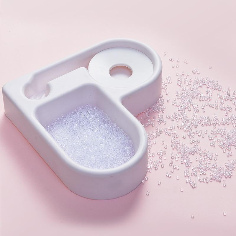 Corner Pet Food Bowl with Self filling water bowl InfiniteWags 