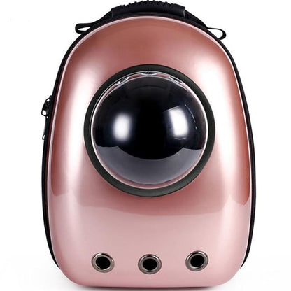 Cat Window Backpack - Space Capsule Cat Carrier InfiniteWags Rose Gold 