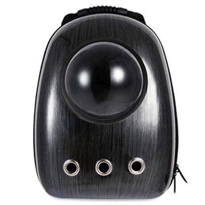 Cat Window Backpack - Space Capsule Cat Carrier InfiniteWags Brushed Black(Lock) 