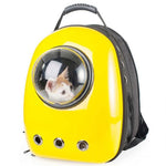 Cat Window Backpack - Space Capsule Cat Carrier InfiniteWags Yellow 
