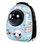 Cat Window Backpack - Space Capsule Cat Carrier InfiniteWags Blue Litter Bear 