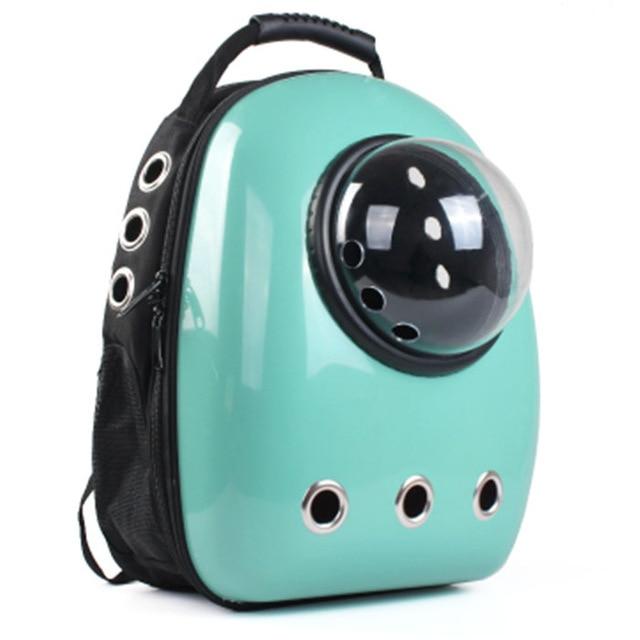 Cat Window Backpack - Space Capsule Cat Carrier InfiniteWags Light Green 