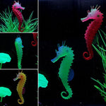 Glowing Sea Horse Aquarium Decor - Fluorescent InfiniteWags 
