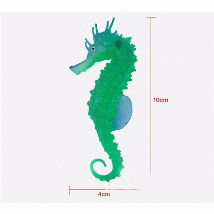 Glowing Sea Horse Aquarium Decor - Fluorescent InfiniteWags 