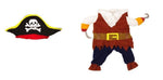 Pirate Dog Costume - 2 Piece - Dog Halloween Costumes InfiniteWags 