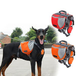 Dog Saddle Bag - Outdoor Hiking Backpack - Reflective, Adjustable InfiniteWags 