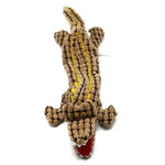 Alligator Dog Toy - Built in Squeaker InfiniteWags Brown 