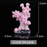 Artificial Mini Coral - Aquarium Decoration InfiniteWags Pink (2) 
