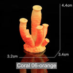 Artificial Mini Coral - Aquarium Decoration InfiniteWags Orange 