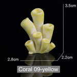 Artificial Mini Coral - Aquarium Decoration InfiniteWags Yellow 