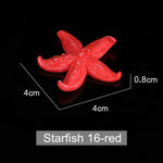 Artificial Mini Coral - Aquarium Decoration InfiniteWags Starfish - Red 