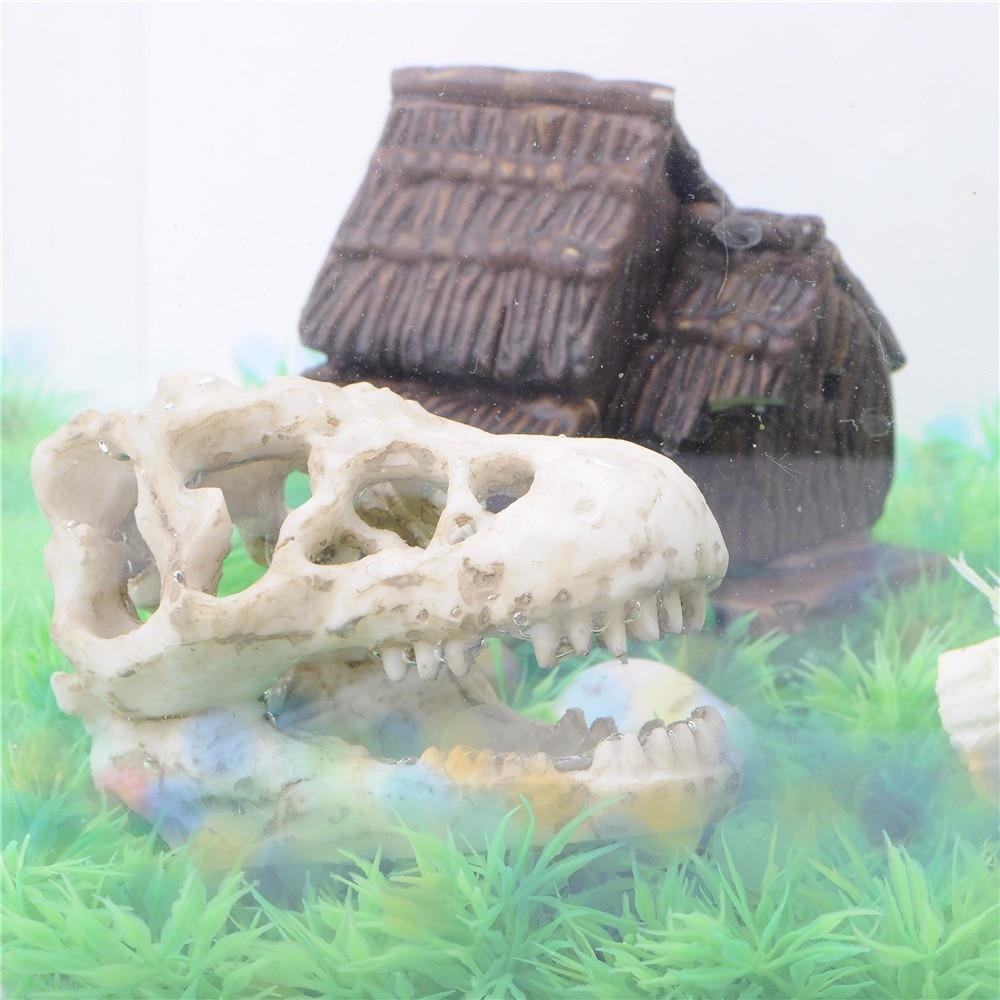 Dinosaur Skull Aquarium Ornament - Aquarium Decor InfiniteWags 