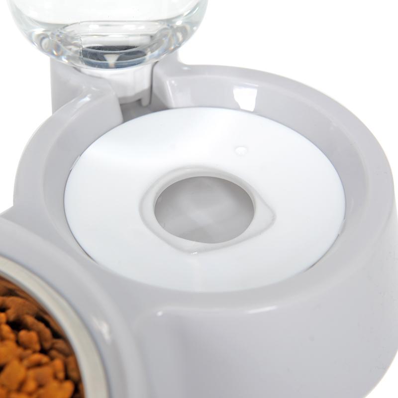 Pet Food Bowl with Self-filling Water Dispenser InfiniteWags 