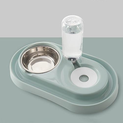 Pet Food Bowl with Self-filling Water Dispenser InfiniteWags 