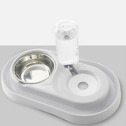 Pet Food Bowl with Self-filling Water Dispenser InfiniteWags 