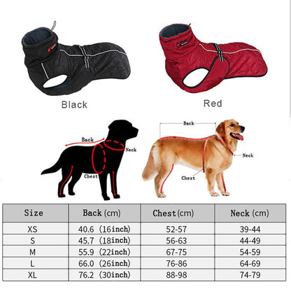 Waterproof Outdoor Dog Jacket - Windbreaker InfiniteWags 