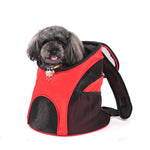 Breathable Pet Carrier Backpack - Adjustable Travel Bag InfiniteWags Red S 