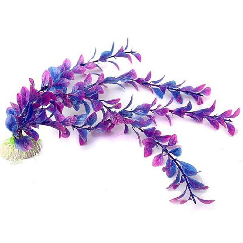 Artificial Purple Aquarium Plant - Fish Tank Decor InfiniteWags 