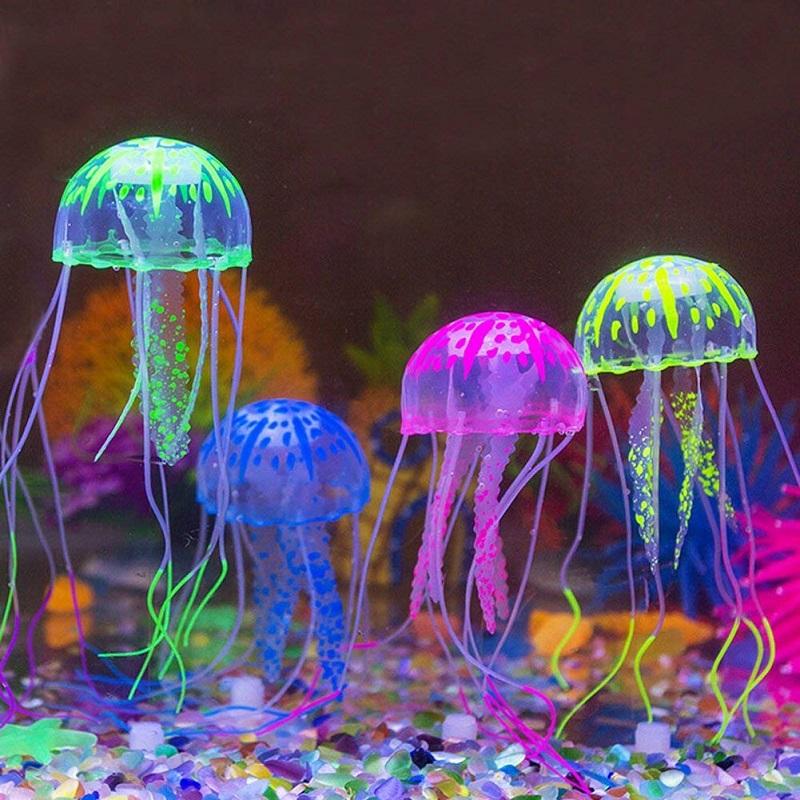 Artificial Glowing Jellyfish - Aquarium Decoration InfiniteWags 