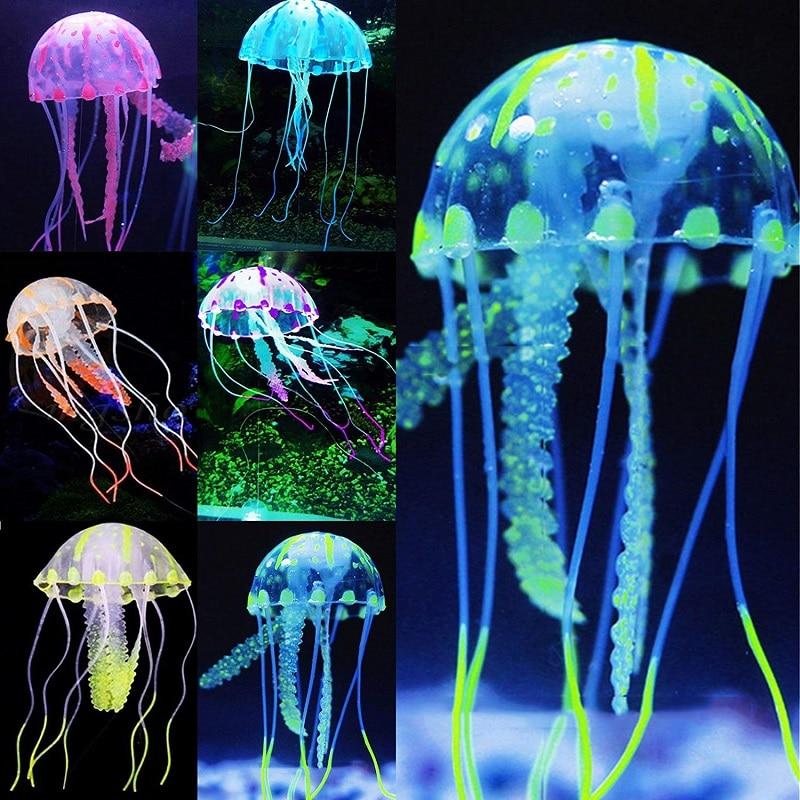 Artificial Glowing Jellyfish - Aquarium Decoration InfiniteWags 