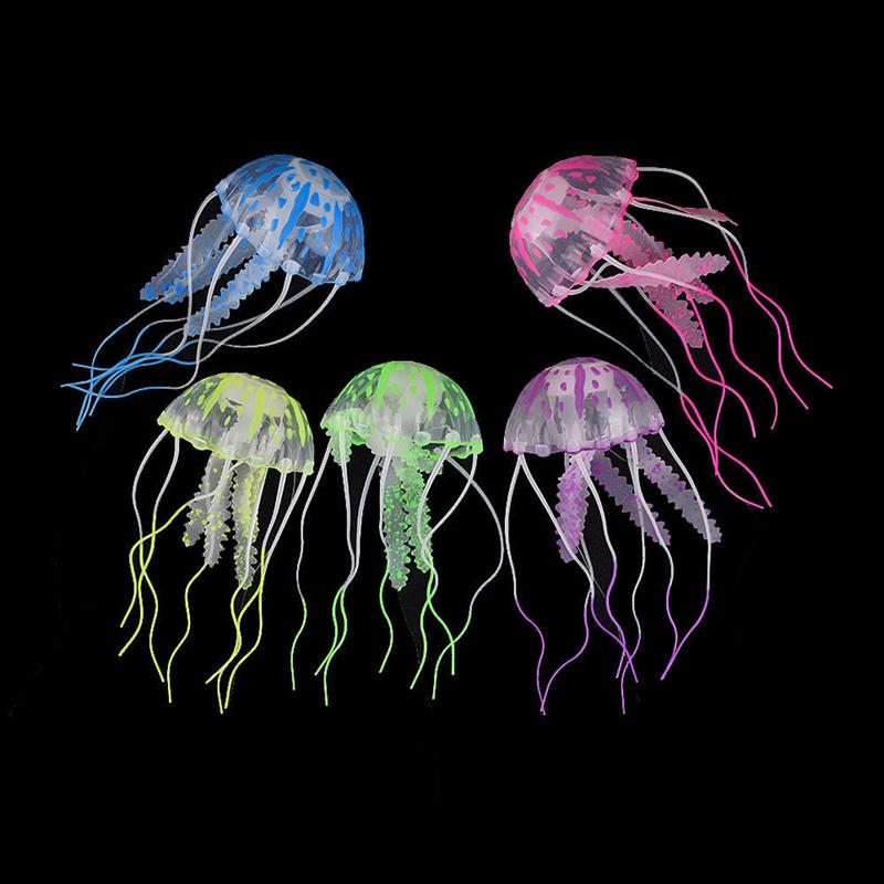 Artificial Glowing Jellyfish - Aquarium Decoration InfiniteWags 