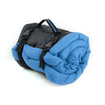 Portable Dog Bed - Waterproof Outdoor Travel Dog Cushion InfiniteWags Blue 