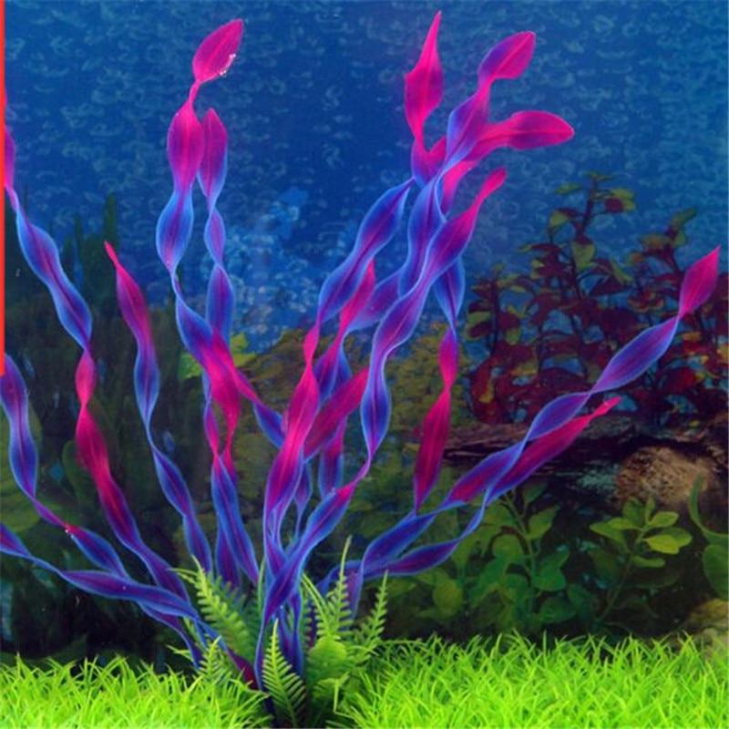 Aquarium Water Grass - Artificial Aquarium Ornament - Pink & Blue InfiniteWags 