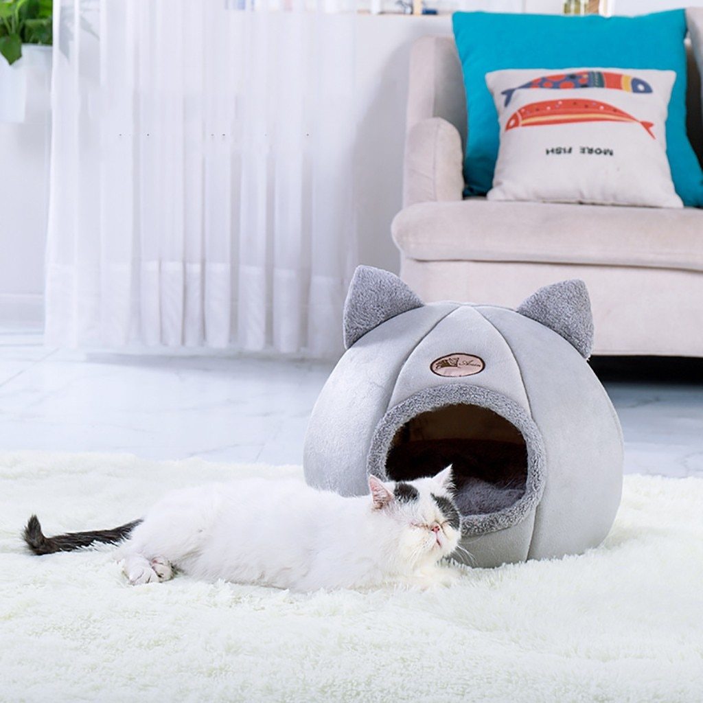 Cat Cave Bed - Cat Ear Style InfiniteWags 