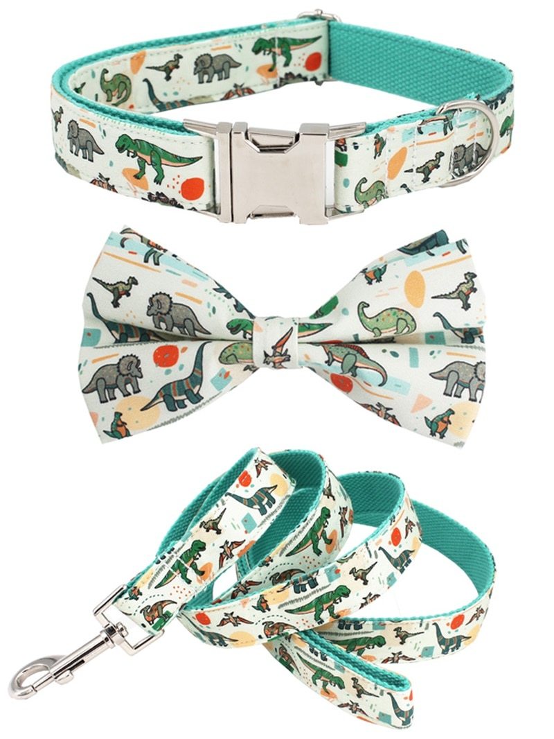 Dinodoggo Collar and Leash Set InfiniteWags 