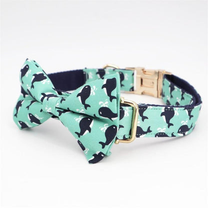 Whale Gazer Collar and Leash Set InfiniteWags 