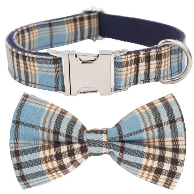 Miami Plaid Collar and Leash Set InfiniteWags 
