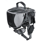 Dog Saddle Bag - Outdoor Hiking Backpack - Reflective, Adjustable InfiniteWags Black L 