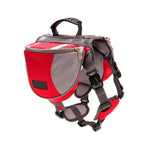 Dog Saddle Bag - Outdoor Hiking Backpack - Reflective, Adjustable InfiniteWags Light Red L 