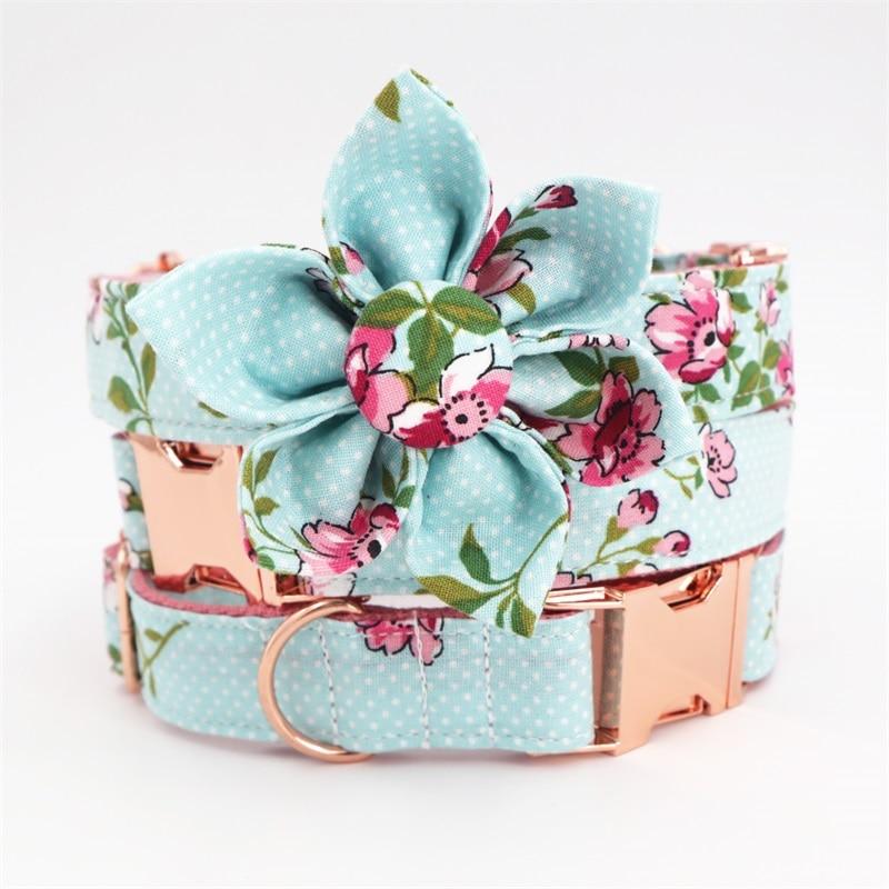 Floral Rose Collar and Leash Set InfiniteWags 