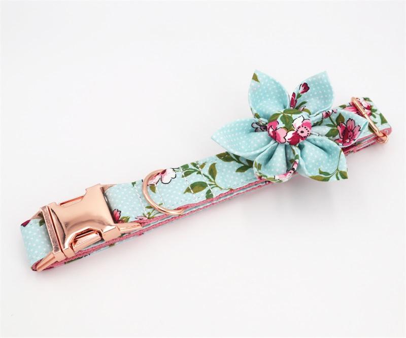 Blue Floral Rose Collar InfiniteWags 