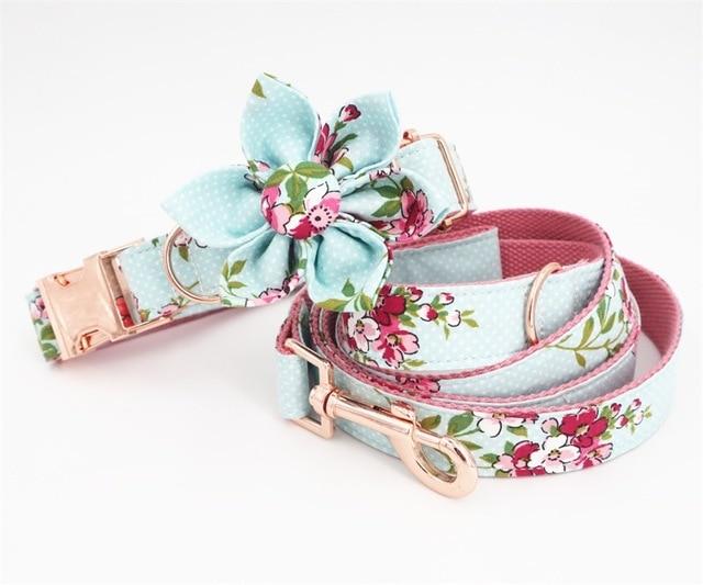 Blue Floral Rose Collar InfiniteWags 