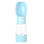 Portable Dog Water Bottle with Food Compartment InfiniteWags Blue 
