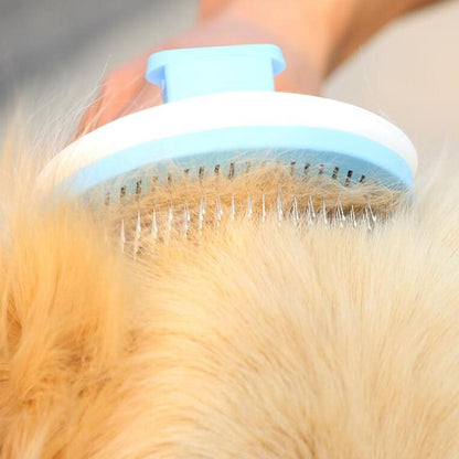 Self Cleaning Dog Brush - Gently Removes Loose Undercoat, Mats and Tangled Hair InfiniteWags 