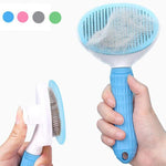 Self Cleaning Dog Brush - Gently Removes Loose Undercoat, Mats and Tangled Hair InfiniteWags 