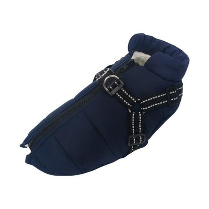 Dog Harness Coat - InfiniteWags Harness Dog Jacket InfiniteWags Navy Blue S 