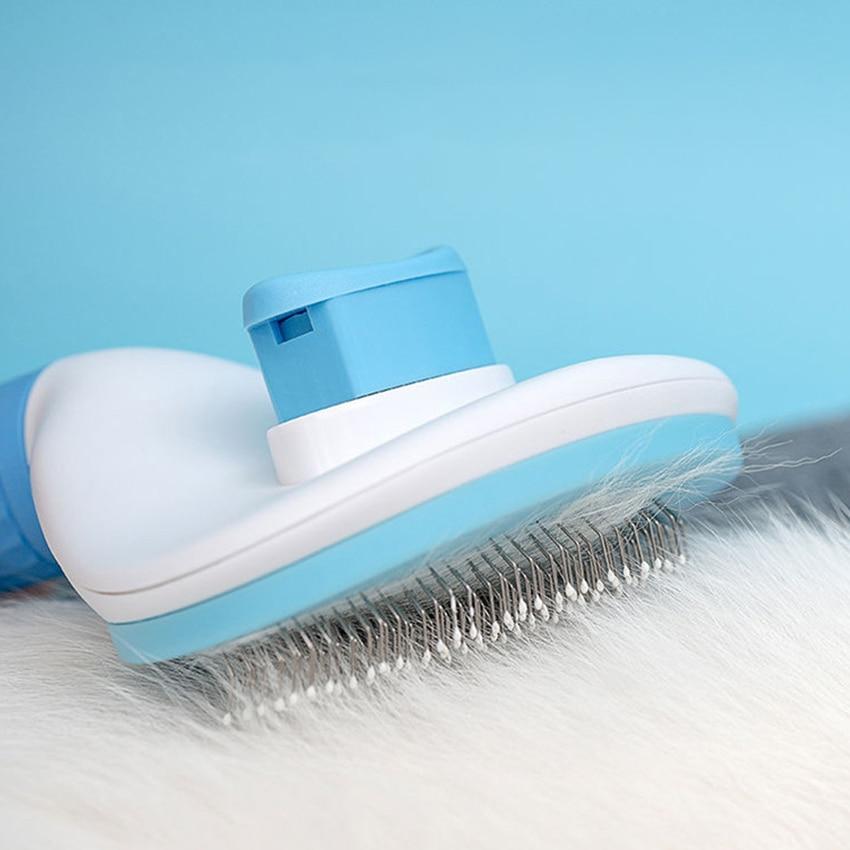 Self Cleaning Dog Brush - Gently Removes Loose Undercoat, Mats and Tangled Hair InfiniteWags 