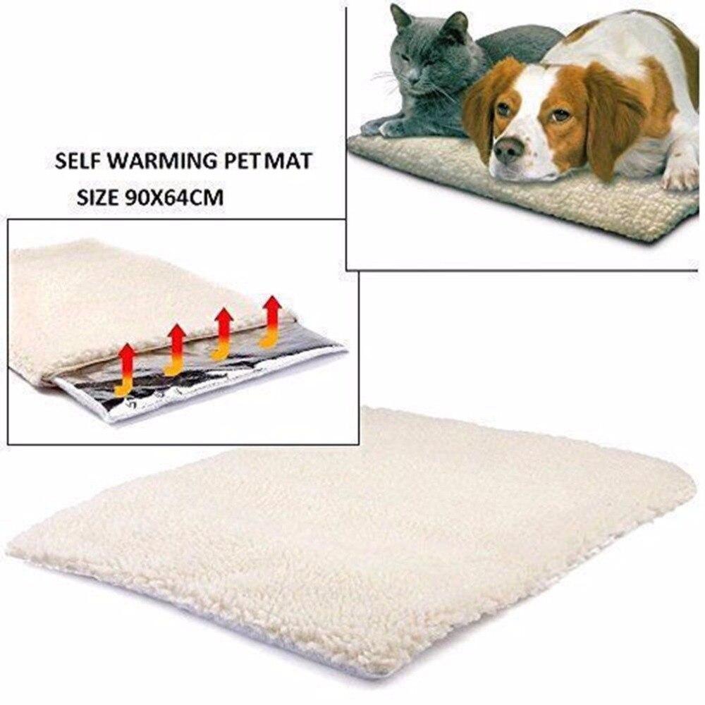 Self Heating Pet Bed - Thermal Technology - Faux Lambswool InfiniteWags 
