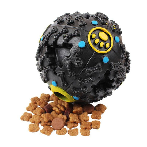 Squeaky Food Dispenser Dog Ball InfiniteWags 