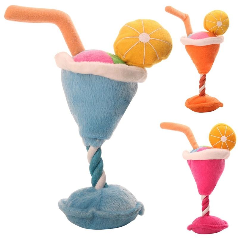 Martini Dog Toy - Plush, Squeaky InfiniteWags 