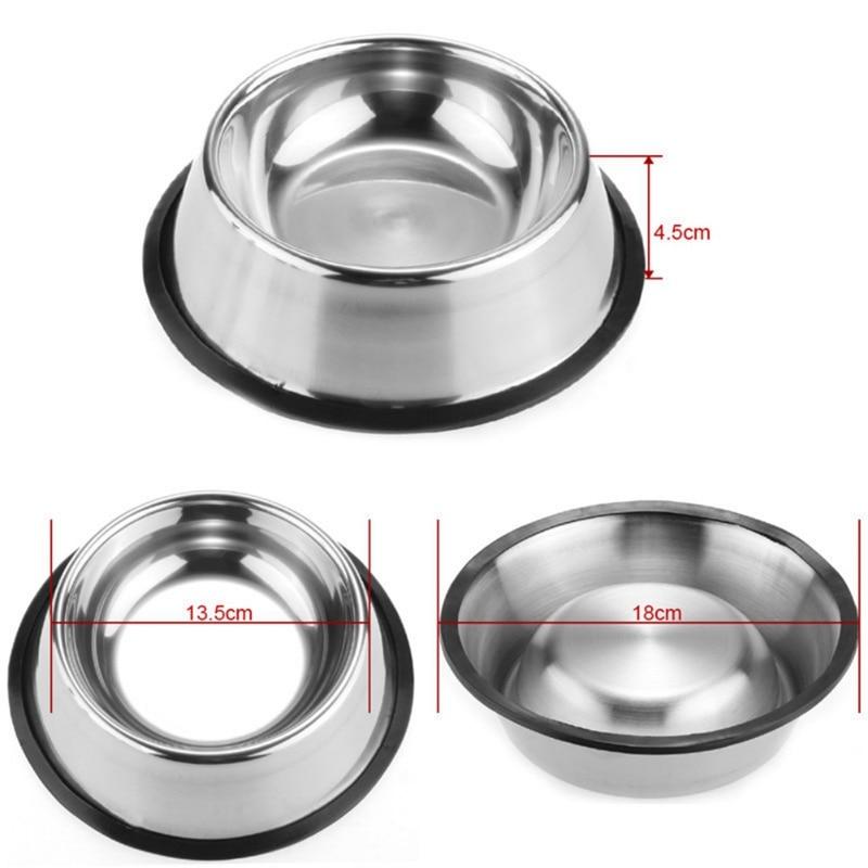 Stainless Steel Dog Food Bowl InfiniteWags 